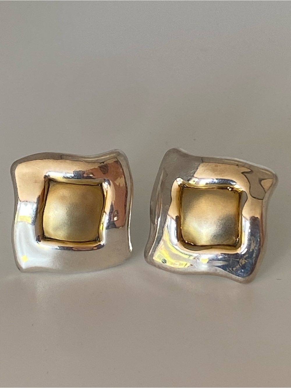 Bat-Ami 925 Sterling Vintage Clip-On Earrings